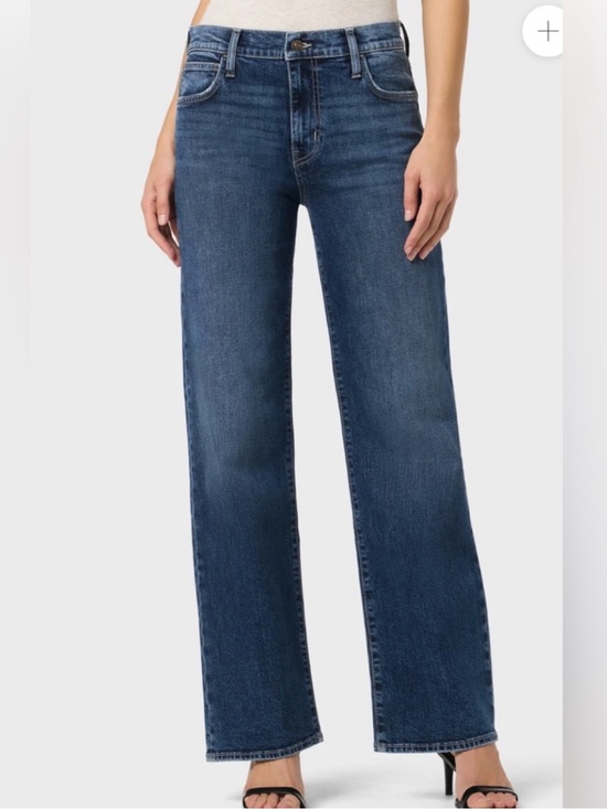 Hudson Jeans Denim - Hudson Rosalie Jeans Wide-Leg High-Rise Jeans - Blue (Woolf)